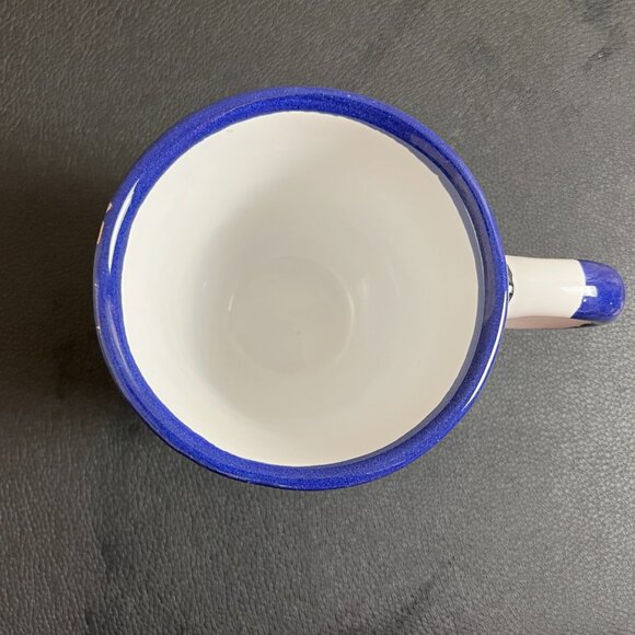 Pue Mex Painted Mexico Style Mug Blue Floral - Picture 5 of 6